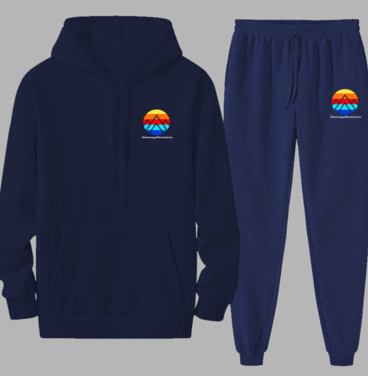 Blueandyellowbulimic Hoodie and Jogger set.