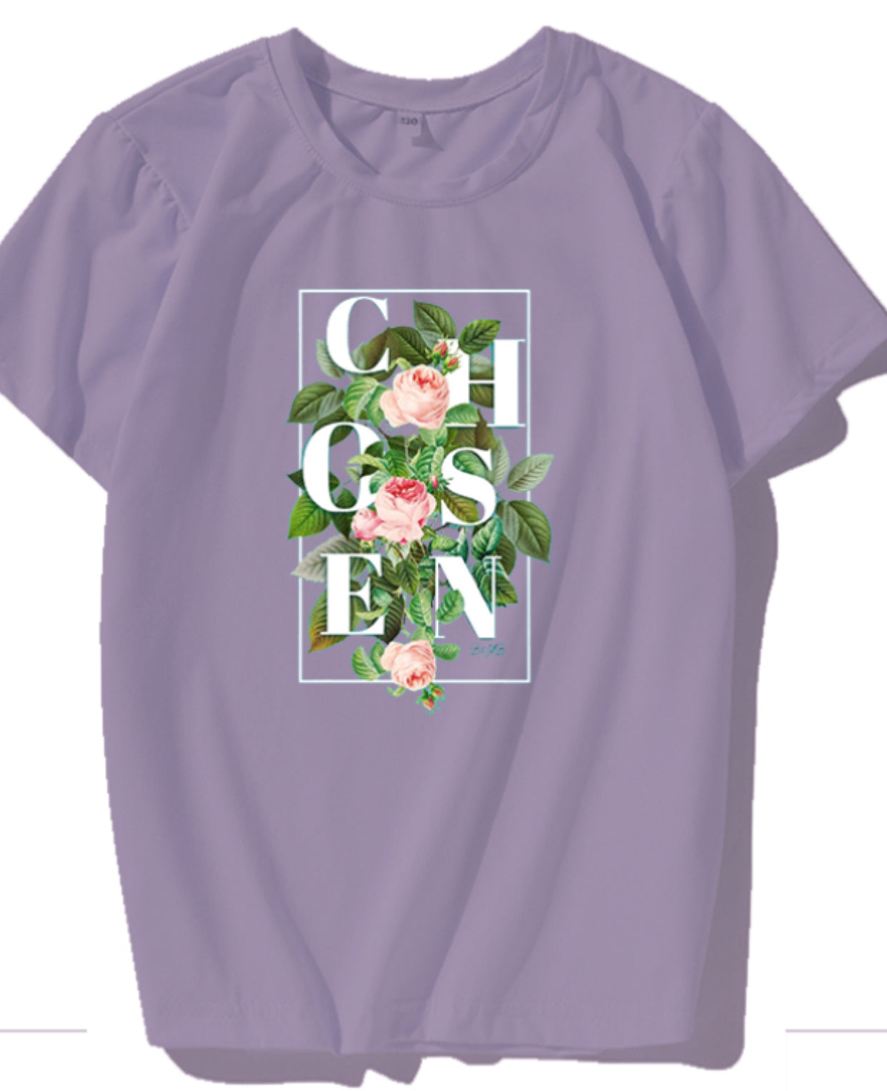 Purple colorway CHOSENbyB&YB Unisex Floral Tee