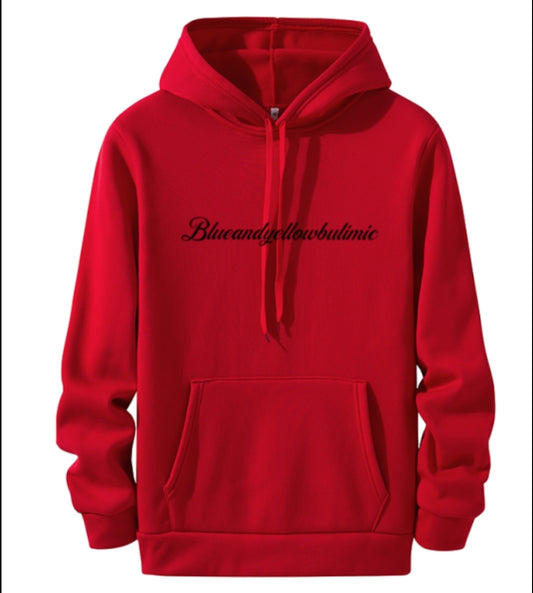 Candy Apple Red Blueandyellowbulimic Signature Hoodie