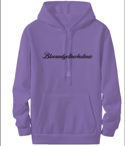 Pastel Purple Creme Blueandyellowbulimic Signature Hoodie