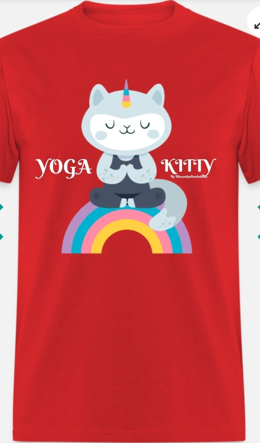 Red COLORWAY YOGA KITTY TEE Colorway